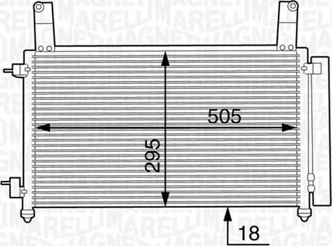 Magneti Marelli 350203604000 - Kondenser, kondisioner furqanavto.az