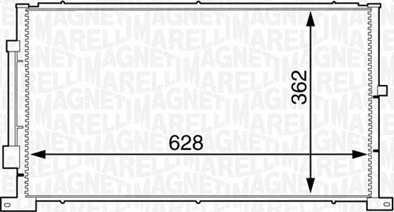 Magneti Marelli 350203608000 - Kondenser, kondisioner furqanavto.az