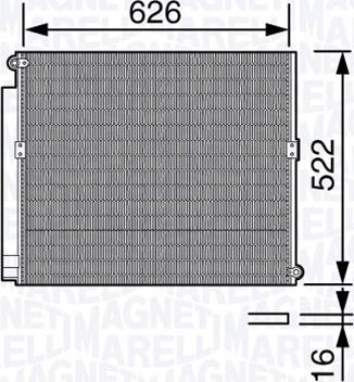 Magneti Marelli 350203684000 - Kondenser, kondisioner furqanavto.az