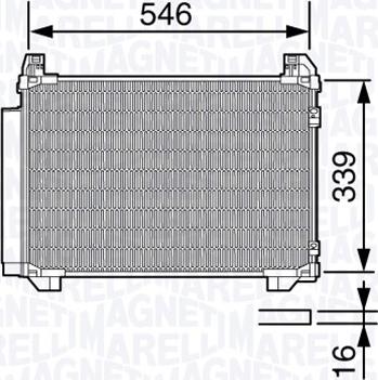 Magneti Marelli 350203687000 - Kondenser, kondisioner furqanavto.az