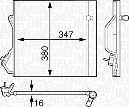 Magneti Marelli 350203629000 - Kondenser, kondisioner furqanavto.az