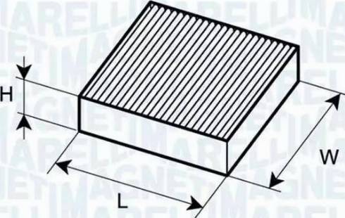 Magneti Marelli 350203061750 - Filtr, daxili hava furqanavto.az