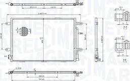 Magneti Marelli 350203103500 - Kondenser, kondisioner furqanavto.az