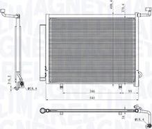 Magneti Marelli 350203103800 - Kondenser, kondisioner furqanavto.az