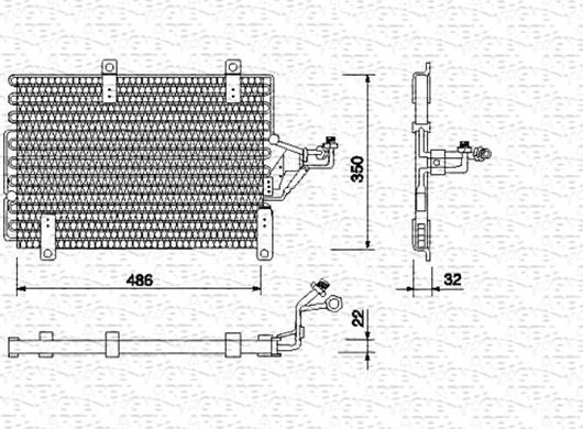 Magneti Marelli 350203102000 - Kondenser, kondisioner furqanavto.az