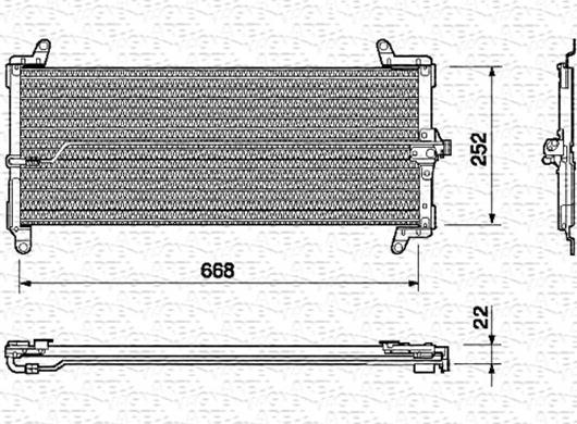 Magneti Marelli 350203117000 - Kondenser, kondisioner furqanavto.az