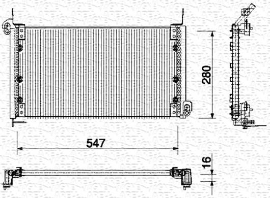 Magneti Marelli 350203135000 - Kondenser, kondisioner furqanavto.az