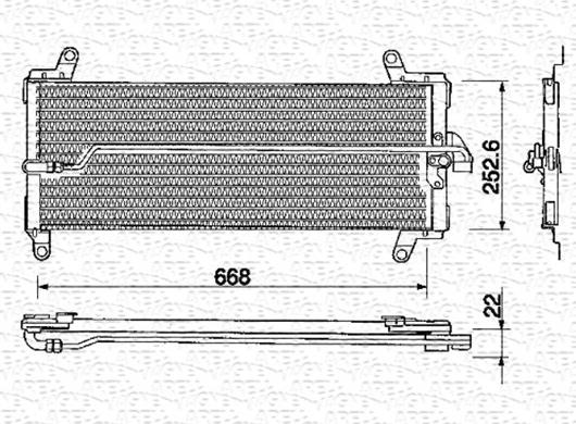 Magneti Marelli 350203129000 - Kondenser, kondisioner furqanavto.az