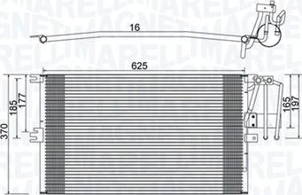 Magneti Marelli 350203896000 - Kondenser, kondisioner furqanavto.az