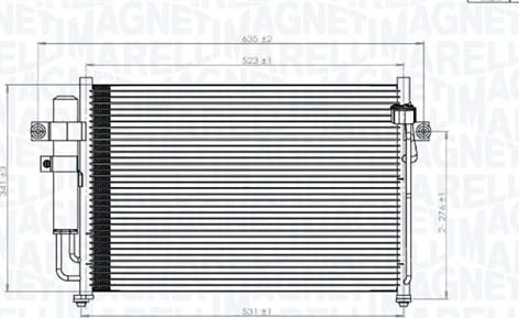 Magneti Marelli 350203846000 - Kondenser, kondisioner furqanavto.az