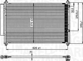 Magneti Marelli 350203850000 - Kondenser, kondisioner furqanavto.az