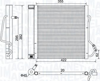 Magneti Marelli 350203810000 - Kondenser, kondisioner furqanavto.az