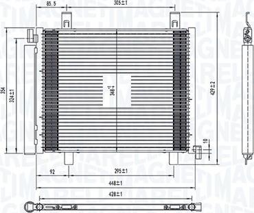 Magneti Marelli 350203836000 - Kondenser, kondisioner furqanavto.az