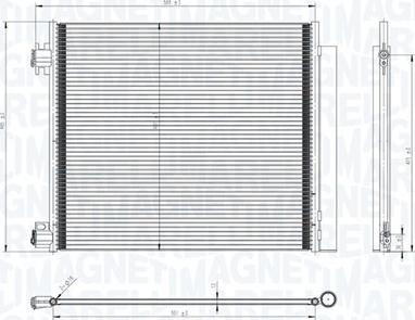 Magneti Marelli 350203832000 - Kondenser, kondisioner furqanavto.az