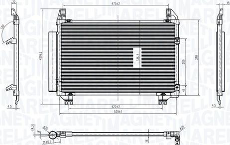 Magneti Marelli 350203837000 - Kondenser, kondisioner furqanavto.az