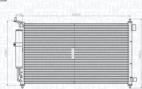 Magneti Marelli 350203829000 - Kondenser, kondisioner furqanavto.az