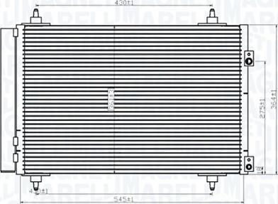 Magneti Marelli 350203820000 - Kondenser, kondisioner furqanavto.az