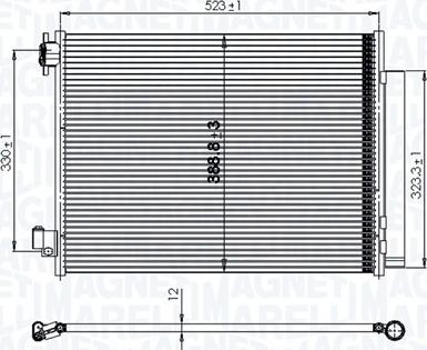 Magneti Marelli 350203823000 - Kondenser, kondisioner furqanavto.az