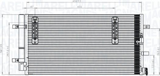 Magneti Marelli 350203827000 - Kondenser, kondisioner furqanavto.az