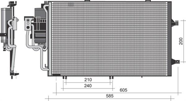 Magneti Marelli 350203351000 - Kondenser, kondisioner furqanavto.az