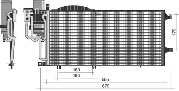 Magneti Marelli 350203352000 - Kondenser, kondisioner furqanavto.az