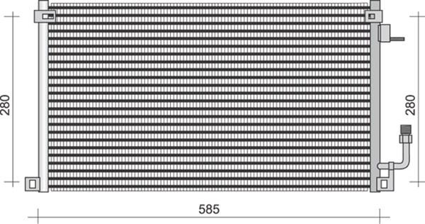 Magneti Marelli 350203367000 - Kondenser, kondisioner furqanavto.az