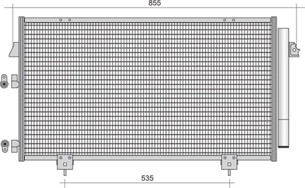 Magneti Marelli 350203388000 - Kondenser, kondisioner furqanavto.az