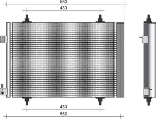 Magneti Marelli 350203382000 - Kondenser, kondisioner furqanavto.az