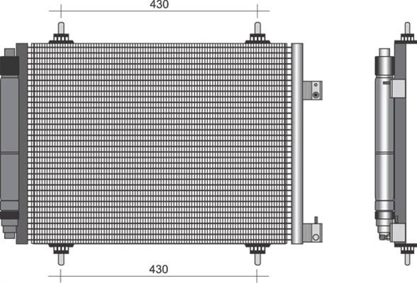 Magneti Marelli 350203332000 - Kondenser, kondisioner furqanavto.az