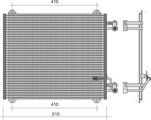 Magneti Marelli 350203375000 - Kondenser, kondisioner furqanavto.az