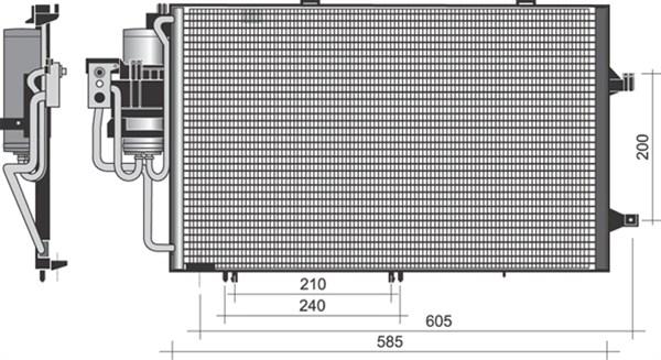 Magneti Marelli 350203371000 - Kondenser, kondisioner furqanavto.az