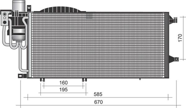 Magneti Marelli 350203373000 - Kondenser, kondisioner furqanavto.az
