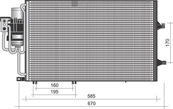 Magneti Marelli 350203372000 - Kondenser, kondisioner furqanavto.az