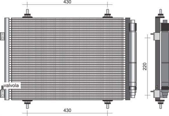 Magneti Marelli 350203377000 - Kondenser, kondisioner furqanavto.az