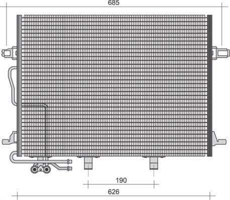 Magneti Marelli 350203244000 - Kondenser, kondisioner furqanavto.az