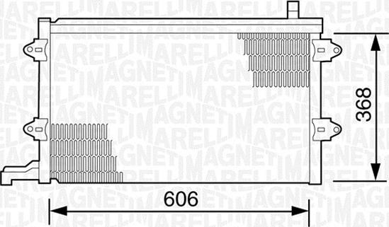 Magneti Marelli 350203243000 - Kondenser, kondisioner furqanavto.az
