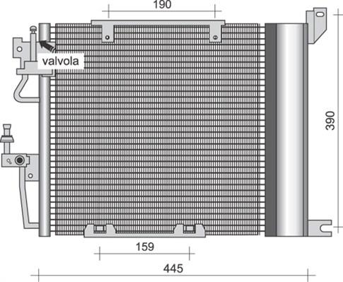 Magneti Marelli 350203256000 - Kondenser, kondisioner furqanavto.az