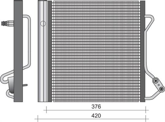 Magneti Marelli 350203264000 - Kondenser, kondisioner furqanavto.az