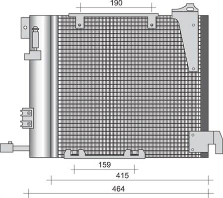 Magneti Marelli 350203263000 - Kondenser, kondisioner furqanavto.az