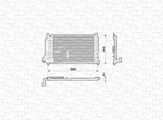 Magneti Marelli 350203209000 - Kondenser, kondisioner furqanavto.az