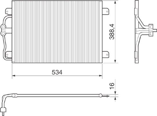 Magneti Marelli 350203215000 - Kondenser, kondisioner furqanavto.az