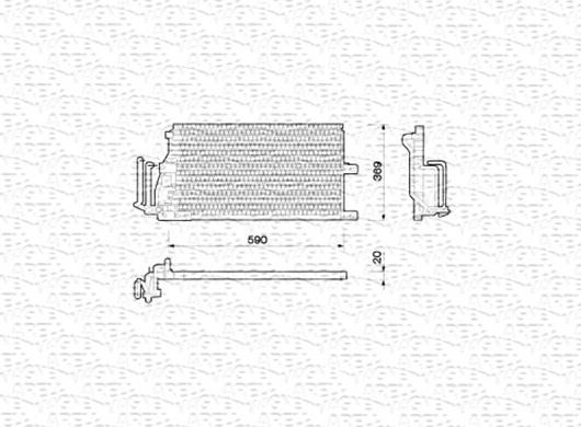 Magneti Marelli 350203210000 - Kondenser, kondisioner furqanavto.az