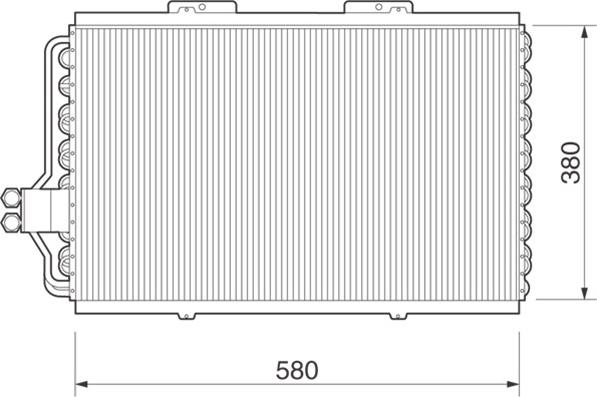 Magneti Marelli 350203217000 - Kondenser, kondisioner furqanavto.az