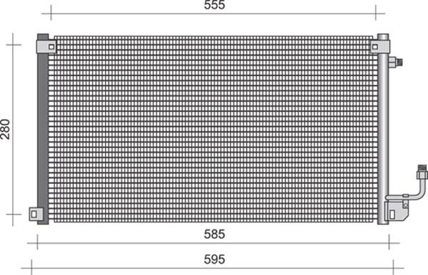 Magneti Marelli 350203287000 - Kondenser, kondisioner furqanavto.az