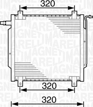 Magneti Marelli 350203235000 - Kondenser, kondisioner furqanavto.az