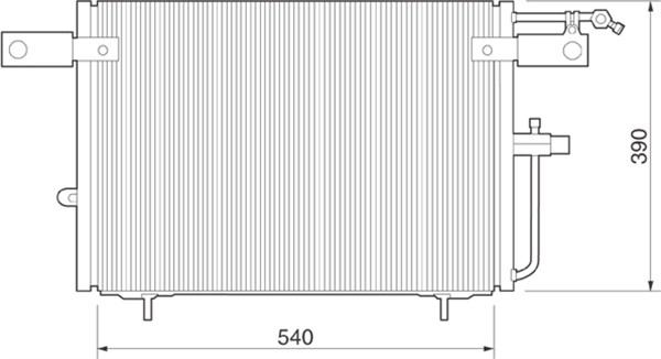 Magneti Marelli 350203224000 - Kondenser, kondisioner furqanavto.az