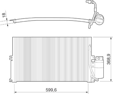 Magneti Marelli 350203221000 - Kondenser, kondisioner furqanavto.az