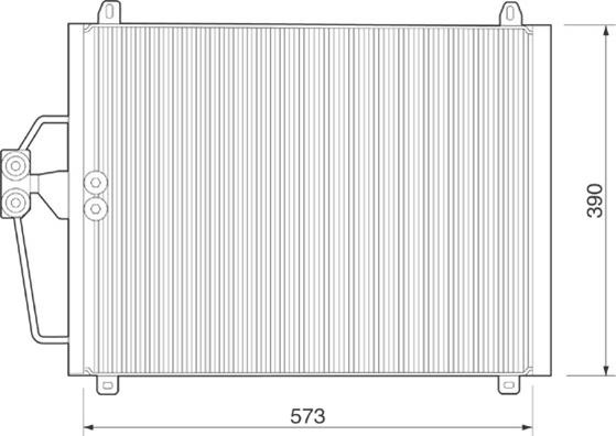 Magneti Marelli 350203222000 - Kondenser, kondisioner furqanavto.az