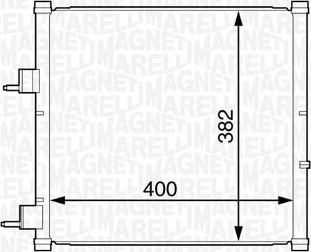 Magneti Marelli 350203227000 - Kondenser, kondisioner furqanavto.az