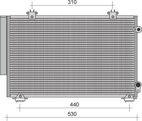 Magneti Marelli 350203271000 - Kondenser, kondisioner furqanavto.az